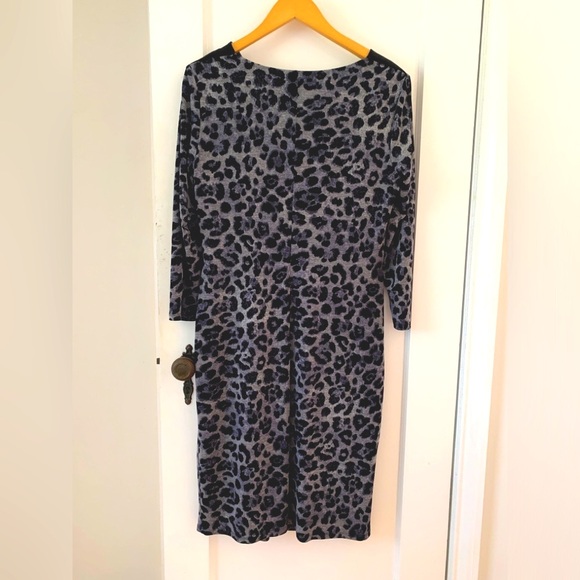 Anne Klein curvy draped knit dress US10 - Picture 3 of 5